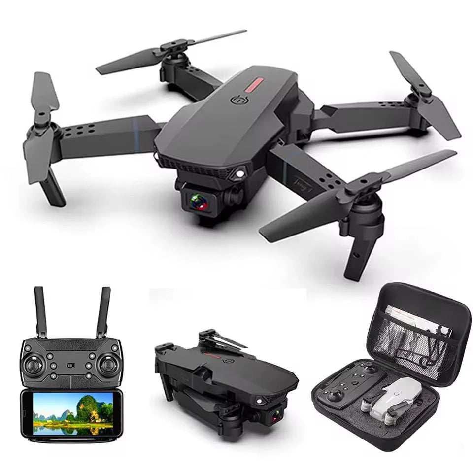 Drone Pliable Haute Performance – Double Batterie & Caméra HD Stabilisée
